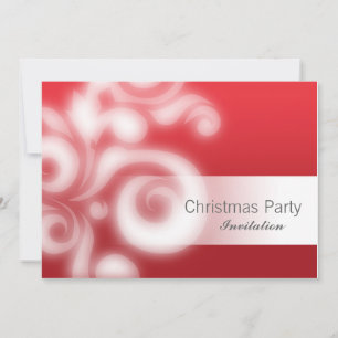 Party Einladung rot mit Text