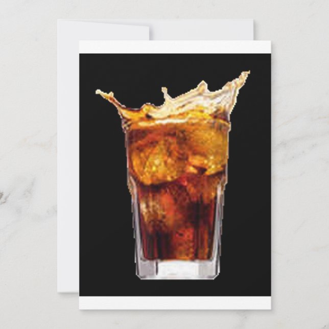 Party Einladung Rum & Cola (Vorderseite)