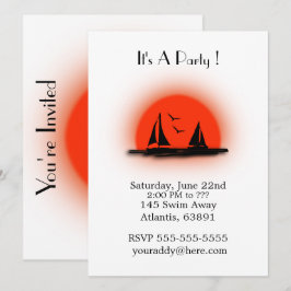 Party Einladung segeln