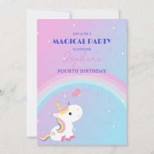 Party Einladung Sparkle & Clouds
