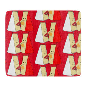 Party Einladung von Wein und Käse Schneidebrett