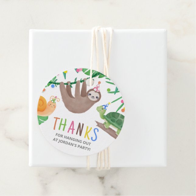 Party Einladung Warte Adoption Geschenkanhänger (Beispiel)