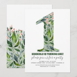 Party Einladung zum 1. Geburtstag