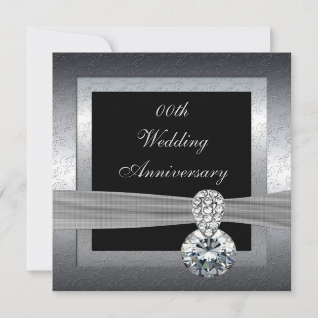 Party Einladung zum 25. Geburtstag der Silberne Ho (Vorderseite)