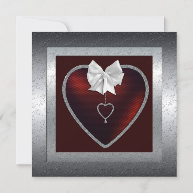 Party Einladung zum 25. Hochzeitstag (Vorderseite)