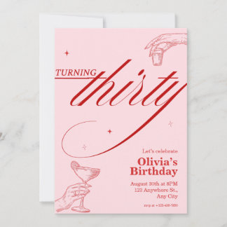 Party Einladung zum 30. Geburtstag