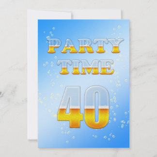 Party Einladung zum 40.