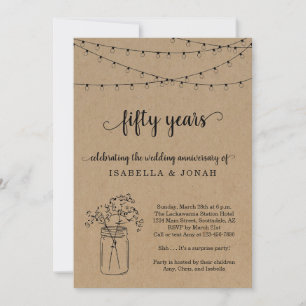 Party Einladung zum 50. Hochzeitstag