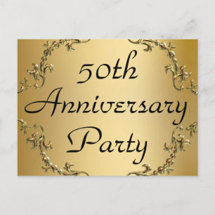 Party Einladung zum 50. Jubiläum