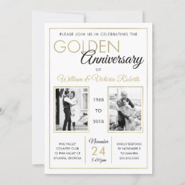Party Einladung zum 50. Jubiläum, Imitate Gold