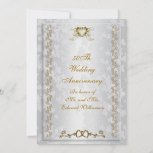 Party Einladung zum 50. Jubiläum Viktorianisch Eng