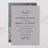 Party Einladung zum 60. Diamond-Jubiläum