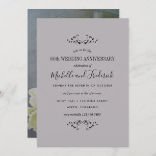 Party Einladung zum 60. Diamond-Jubiläum