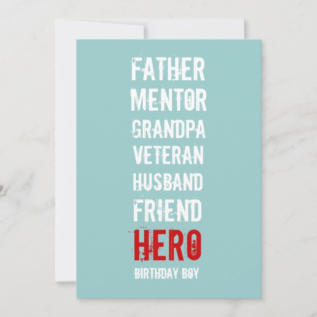 Party Einladung zum 80. Geburtstag (Vorderseite)