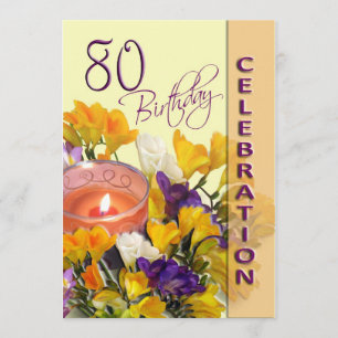 Party Einladung zum 80. Geburtstag