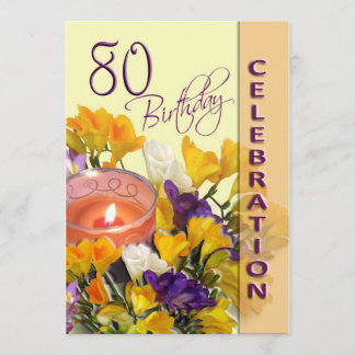 Party Einladung zum 80. Geburtstag