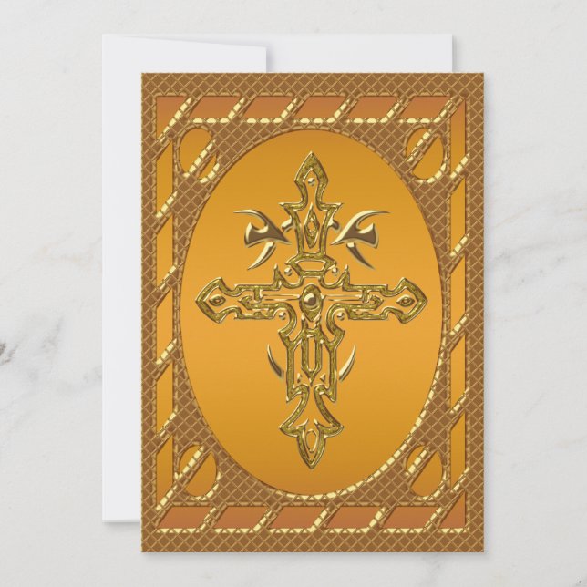 Party Einladung zum christlichen Kreuzjubiläum (Vorderseite)