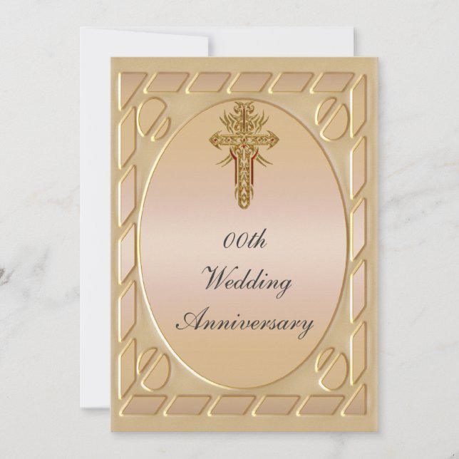 Party Einladung zum christlichen Kreuzjubiläum (Vorderseite)