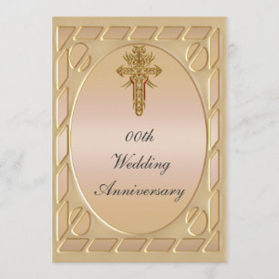 Party Einladung zum christlichen Kreuzjubiläum