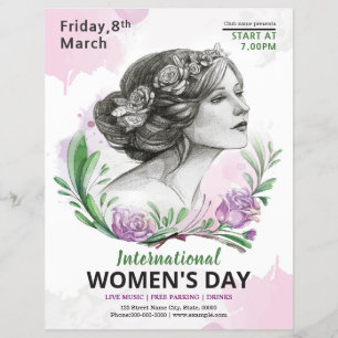 Party Einladung zum Frauentag Flyer