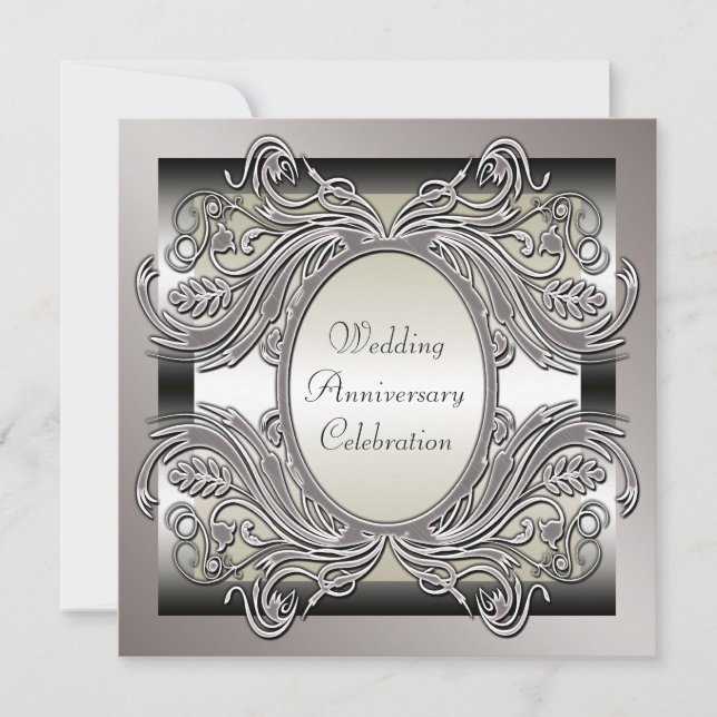 Party Einladung zum Hochzeitstag (Vorderseite)