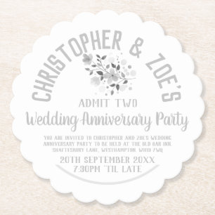 Party Einladung zum Hochzeitstag Untersetzer