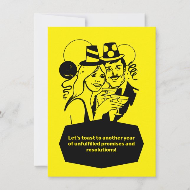 Party Einladung zum Jahreswechsel (Vorderseite)