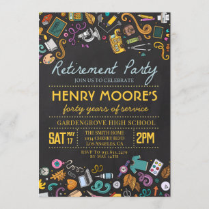 Party Einladung zur Altersversorgung von Lehrkräft