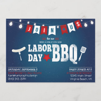 Party Einladung zur GRILLEN am Arbeitstag