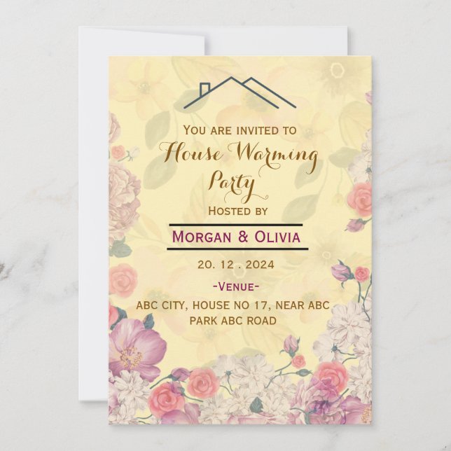 Party Einladungen (Vorderseite)