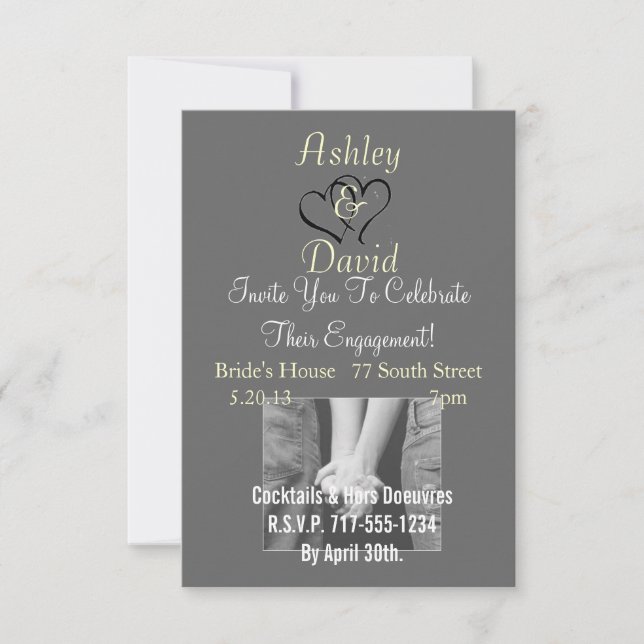 Party Einladungen (Vorderseite)