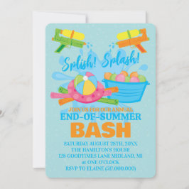 Party Einladungen am Ende des Sommers
