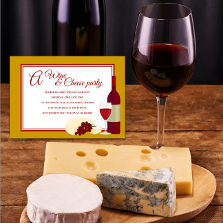 Party Einladungen aus Wein und Käse
