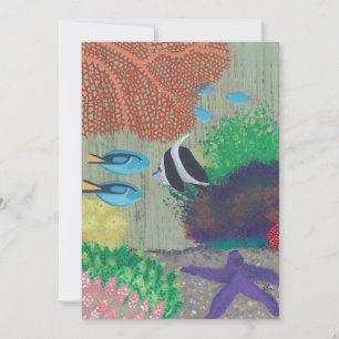 Party Einladungen der tropischen Fische