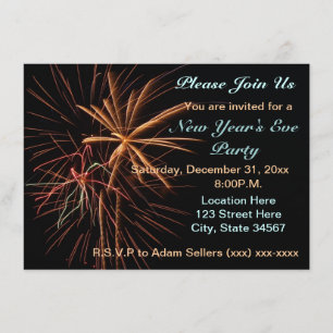 Party Einladungen des Sylvesterabends