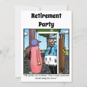 Party Einladungen für den Spaß von Funny Retiremen