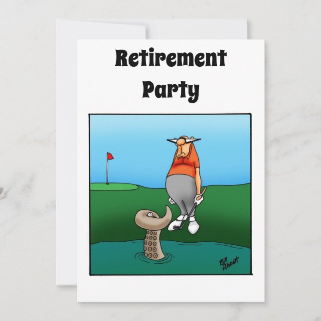 Party Einladungen für den Spaß von Funny Retiremen (Vorderseite)
