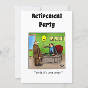 Party Einladungen für den Spaß von Funny Retiremen