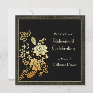 Party Einladungen für die Goldene Blumenruhestätte