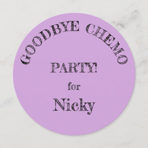 Party Einladungen "Goodbye Chemo"