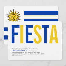 Party: Einladungen: Uruguay: Uruguayische Flagge