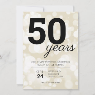 Party Einladungen zum 50. Geburtstag von Champagne