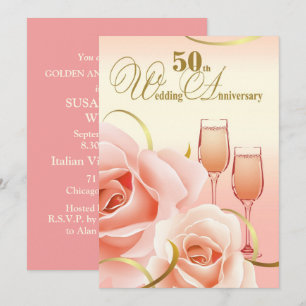 Party Einladungen zum 50. Hochzeitstag