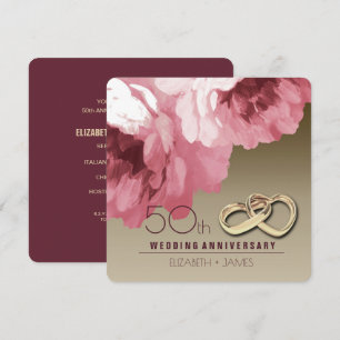 Party Einladungen zum 50. Hochzeitstag