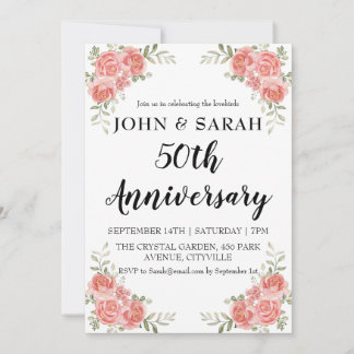 Party Einladungen zum 50-jährigen Jubiläum