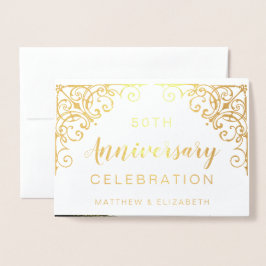 Party Einladungen zum 50-jährigen Jubiläum des Gol