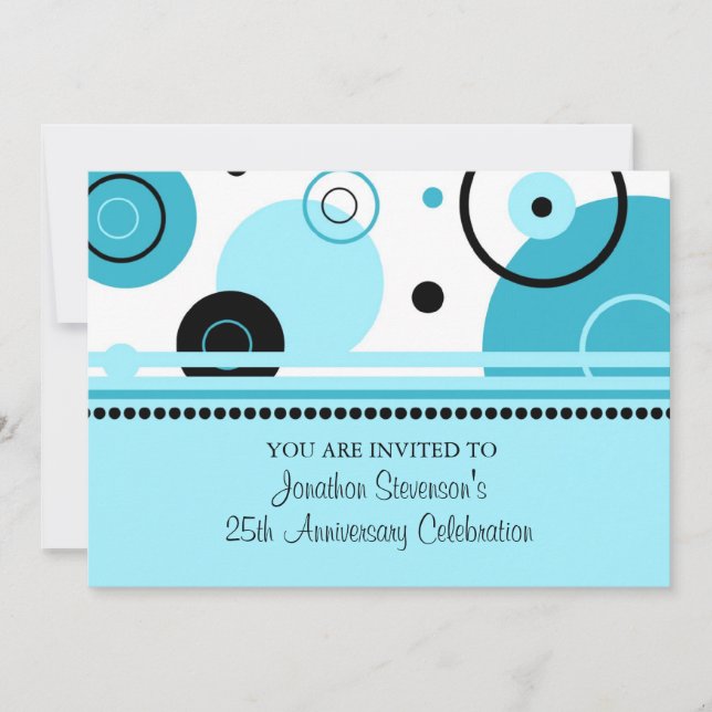 Party Einladungen zum Jahrestag der Angestellten (Vorderseite)