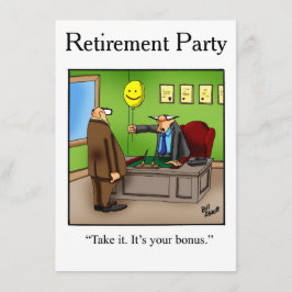 Party Einladungen zum Spaß von Rentenzahlungen "Sp