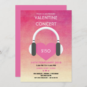 Party Einladungs-Flyer des Valentines Tages Einladung