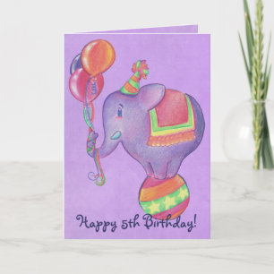 Party Elephant Birthday Card Karte
